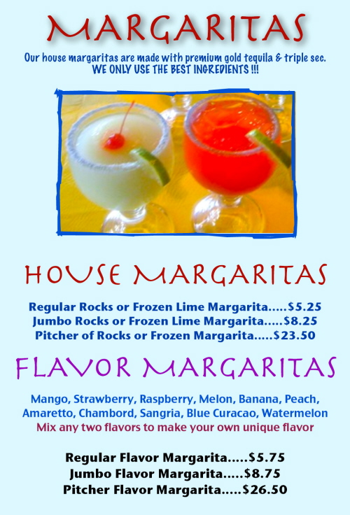 Menus Of Texas - Rancho Grande Bar & Grill - Bar Menu